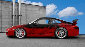 Porsche 911 GT3 Typ 997 Art Car in red-black