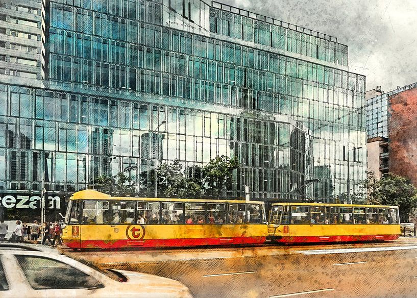 Warsaw watercolor art #warsaw by JBJart Justyna Jaszke