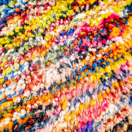 Colourful carpet from Essaouira, Morocco by Ron van der Stappen