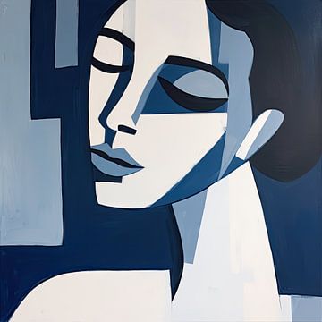Abstract blauw van ARTEO Schilderijen