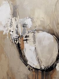 Modern and abstract in earth tones by Japandi Art Studio