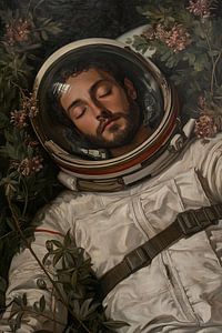 Schlafender Astronaut