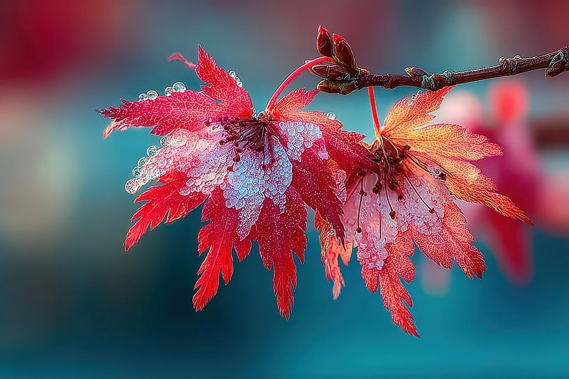 pittoresque Japon feuilles colorées automne par Egon Zitter