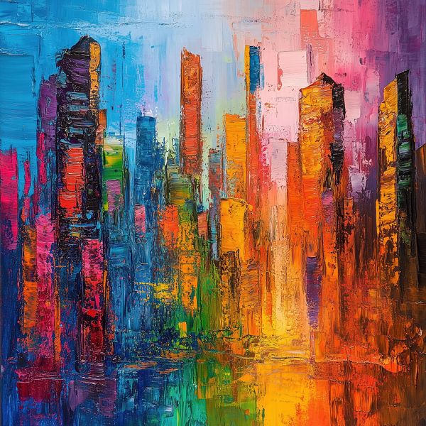 Abstrakte Stadt von TheXclusive Art