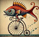 Fish on the move I by Kay Weber thumbnail