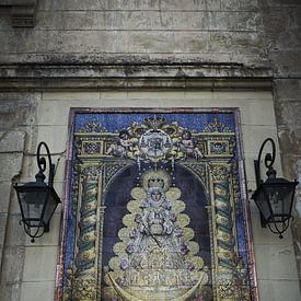 Religiöses Mosaik in Jerez de Frontera. von Karel Ham