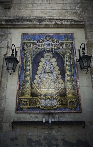 Religious mosaic in Jerez de Frontera
