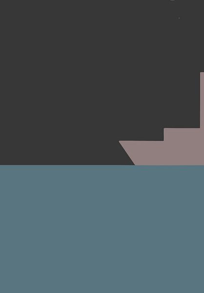 Boot in de nacht van Stinis illustraties