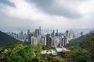 Hongkong vom Victoria Peak aus gesehen von Mickéle Godderis