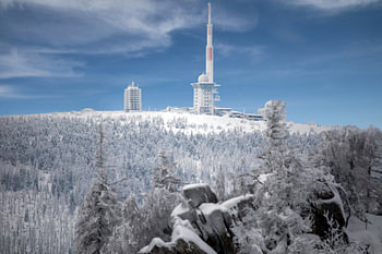 Le Brocken - la plus haute montagne du nord de l'Allemagne