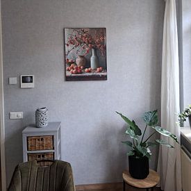 Klantfoto: Bloesem en perziken, stilleven van Studio Allee, als artframe