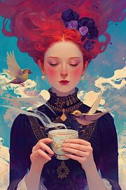 Flucht in Tee von ARTEO Gemälde