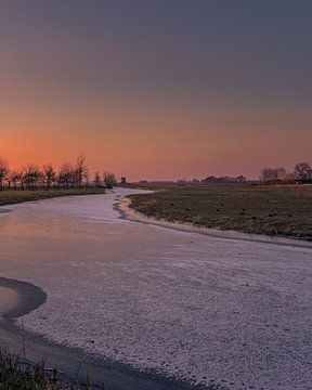 Winter in de polder van Patrick Herzberg