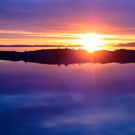 Betoverende zonsondergang in de Lofoten (Noorwegen)