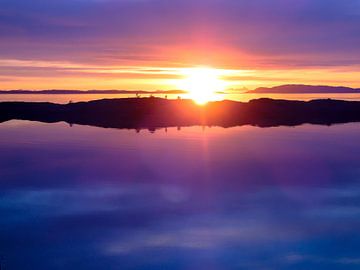 Betoverende zonsondergang in de Lofoten (Noorwegen) van Marjoleine Roos