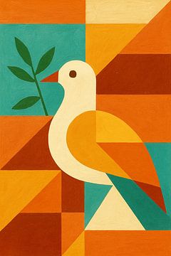 Dove of peace illustration.
