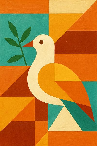 Illustration de la colombe de la paix. par Galerie Hoppenbrouwers