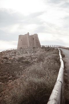 Ongelooflijk kunstwerk van het natuurpark Cabo de Gata in de regio Almeria in Spanje van Fotografia Elegante