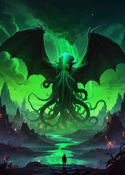 Encounter with Cthulhu by MIROKKU