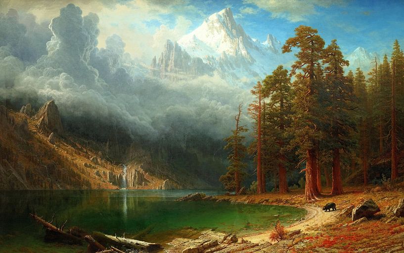 Albert Bierstadt,Mount Corcoran, 1877 by finemasterpiece