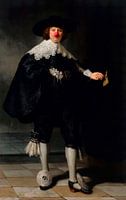 Rembrandt's Portret van Maerten Soolmans met clowns neus