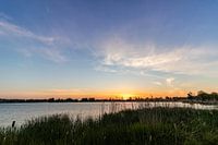 Abcoudermeer met zonsondergang