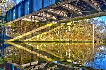 Brücke über Grand Union Canal, England von Frans Blok