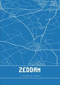 Blueprint | Map | Zeddam (Gelderland) by Prints of Place