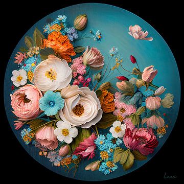 Bohemian flower circle van Lauri creates