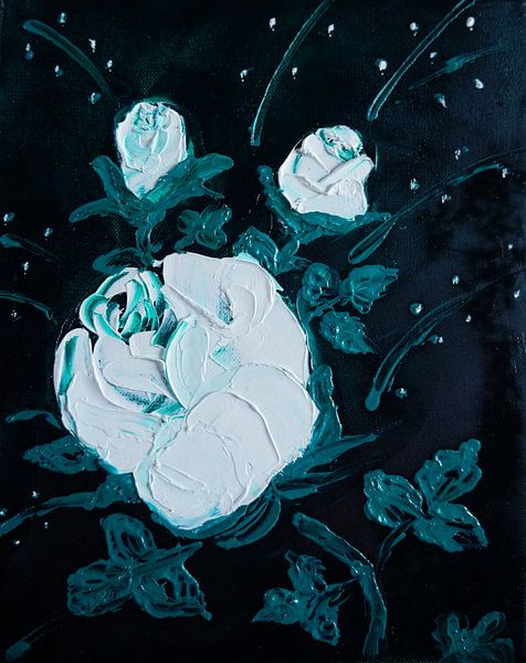 weiße Rose  van Babetts Bildergalerie