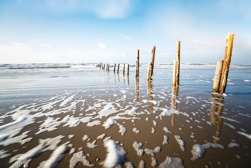Strand in Denemarken van Frank Grässel