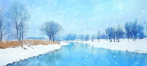 Winterlandschaft | Spiegelbild