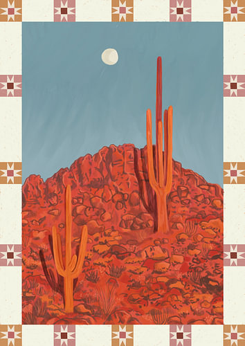 Wüstenmond-Saguaro