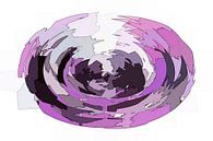 Ovala viola desegna kubismo par Henk-Jan van Tuyl Aperçu