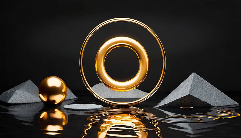 Goud met zwart en design van Mustafa Kurnaz