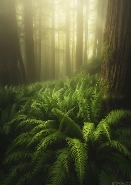 Whispering between giant trees by fernlichtsicht