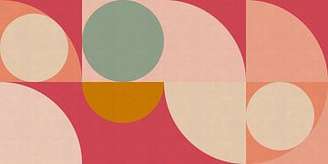 Geometrisch patroon met Bauhaus-vibe van Dina Dankers
