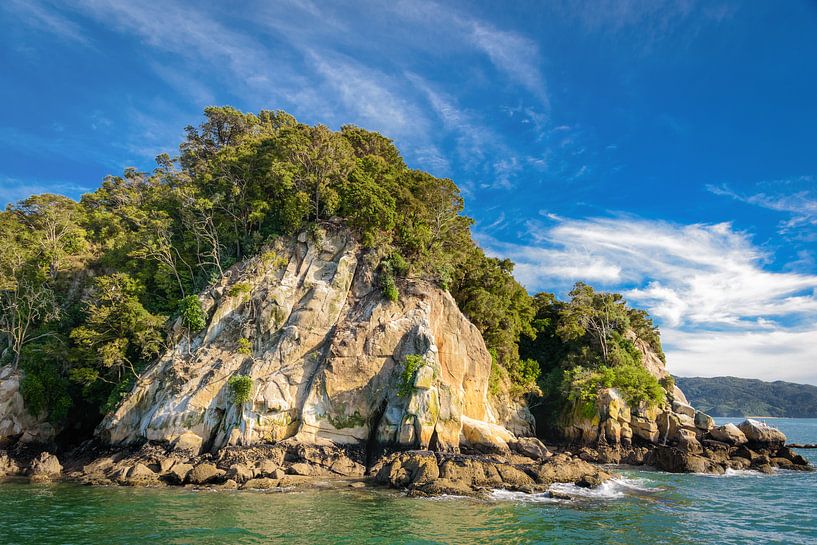 Rocky coast South Island, New Zealand by Rietje Bulthuis
