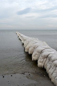 IJzige krib steekt uit in de Oostzee van Alphapics