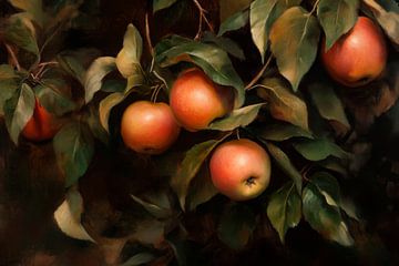 Appels aan de boom van Poster Art Shop