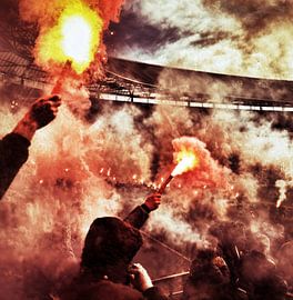 Torch Feijenoord 'Curva Nord' by Peter Lodder