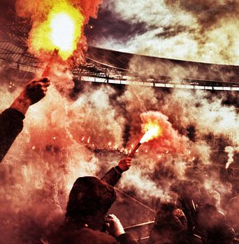 Torche Feijenoord 'Curva Nord'.