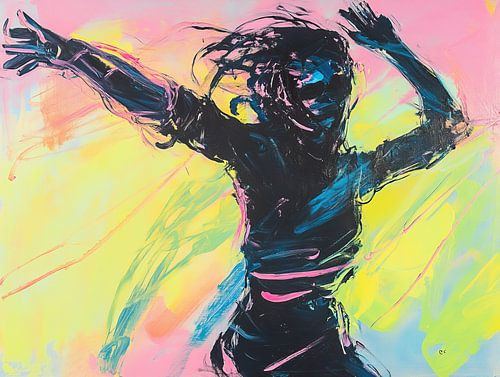 Dansfiguur | Burst of Vibrant Motion