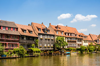 Regnitz avec la Petite Venise à Bamberg