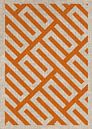 TW Living - Linen collection - IBIZA RETRO PATTERN ORANGE by TW living thumbnail
