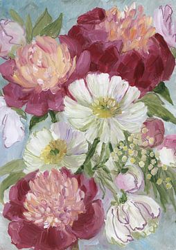 Eleanora painterly florals, Rosana Laiz Blursbyai by 1x