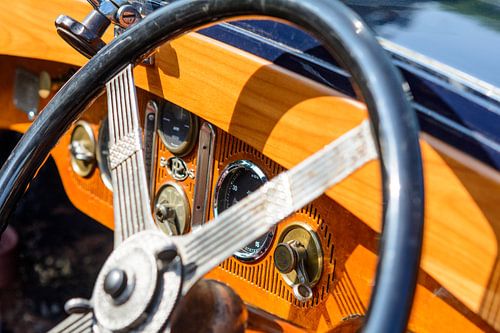 Detail op een Panhard &amp uit 1932; Levassor dashboard.