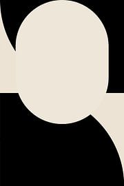 Black Shapes. Retro style minimalist art VIII by Dina Dankers