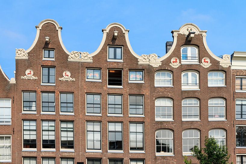 3 gevels aan de Prinsengracht par Dennis van de Water