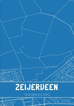 Blueprint | Carte | Zeijerveen (Drenthe) sur Rezona